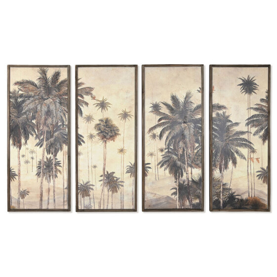 Набор из четыре рамок DKD Home Decor Пальмы Колониальный 200 x 4 x 120 cm