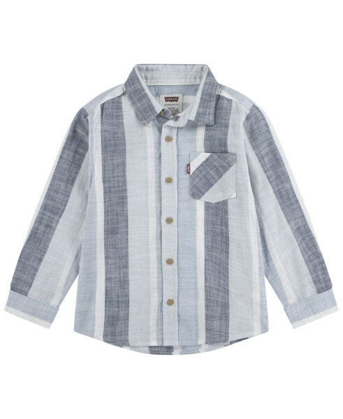 Little Boys Yarn Dyed Woven Shirt