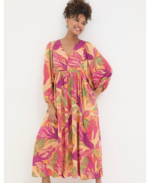 Women's Jocelyn Tropical Floral Midi Dress