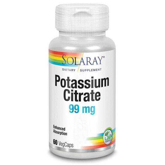 SOLARAY Potassium Citrate 99mgr 60 Units