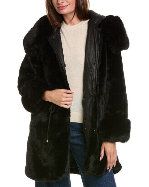 Pascale La Mode Plush Coat Women's