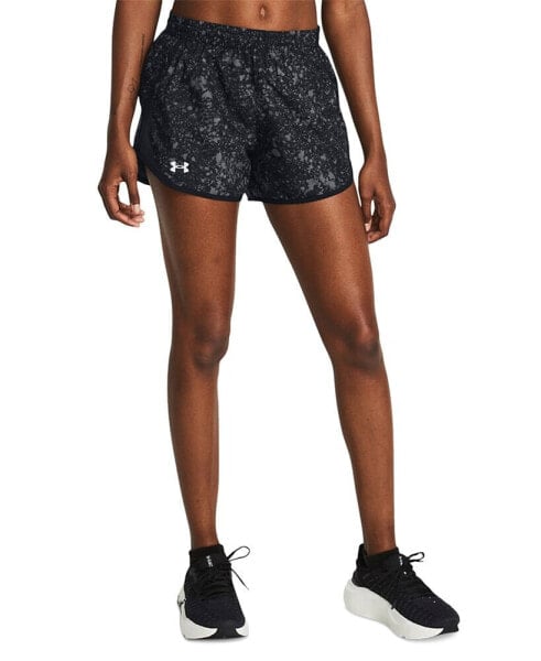 Women's Fly By Printed Mesh-Side Shorts