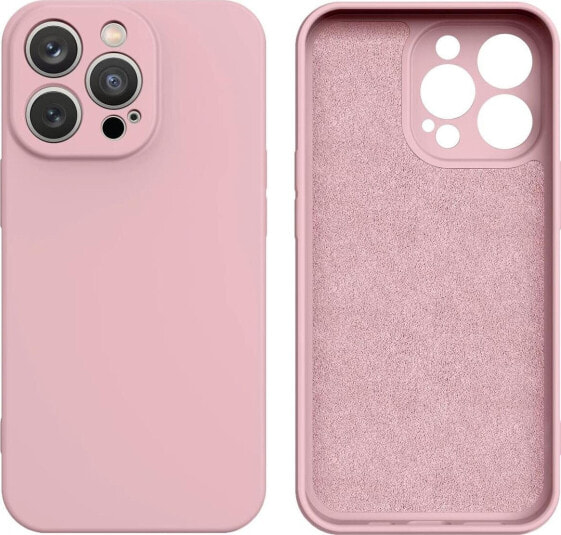 Hurtel Silicone case etui iPhone 14 Plus silikonowy pokrowiec różowe