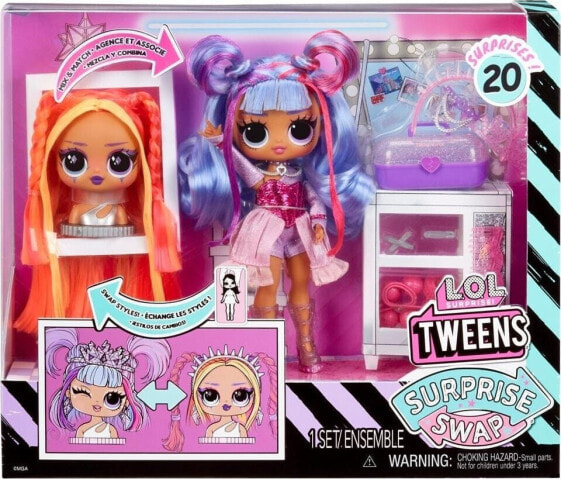 MGA L.O.L. Surprise Tweens Surprise Swap Fashion Doll- Buns-2- Braids Bailey