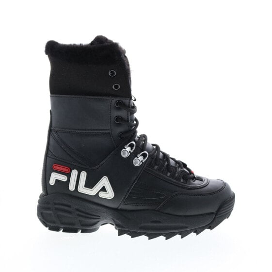 Fila Disruptor Boot 5HM00545-014 Womens Black Leather Casual Dress Boots