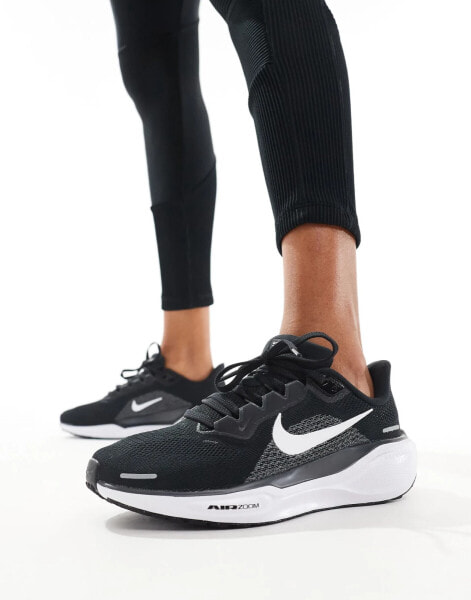 Nike Running Zoom Pegasus 41 trainers in black and white