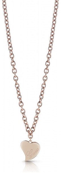 Bronze necklace with big heart UBN28061