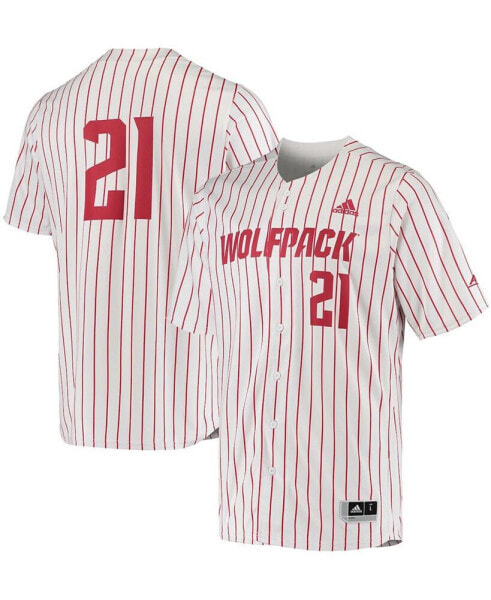 Men's White NC State Wolfpack Replica Baseball Jersey