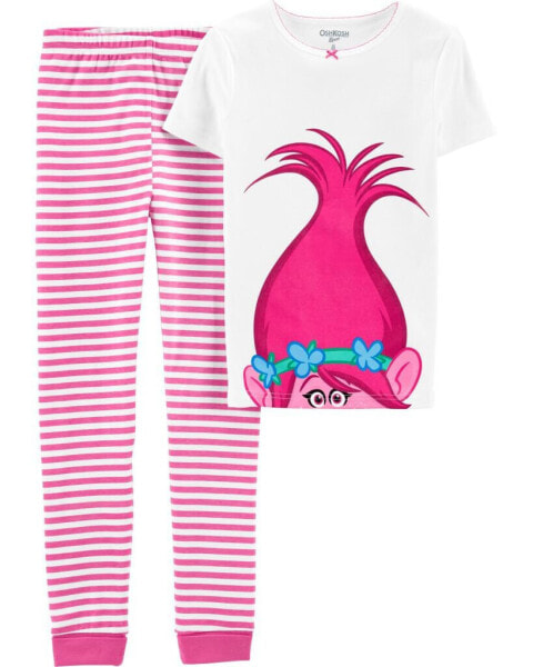 Kid 2-Piece Trolls™ 100% Snug Fit Cotton Pajamas 8