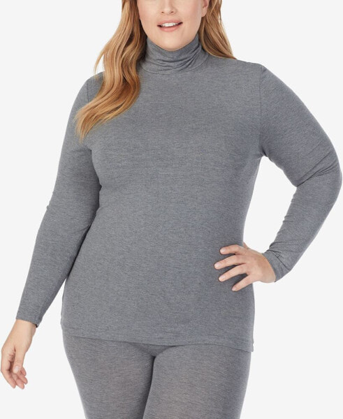 Plus Size Softwear with Stretch Turtleneck