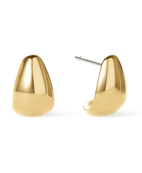 Gold Huggie Earrings - Alessia