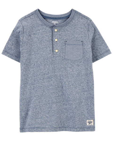 Kid Heathered Pocket Henley 4