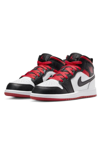Кроссовки для мальчиков Nike Jordan 1 Mid Gym Red Black Toe (PS)