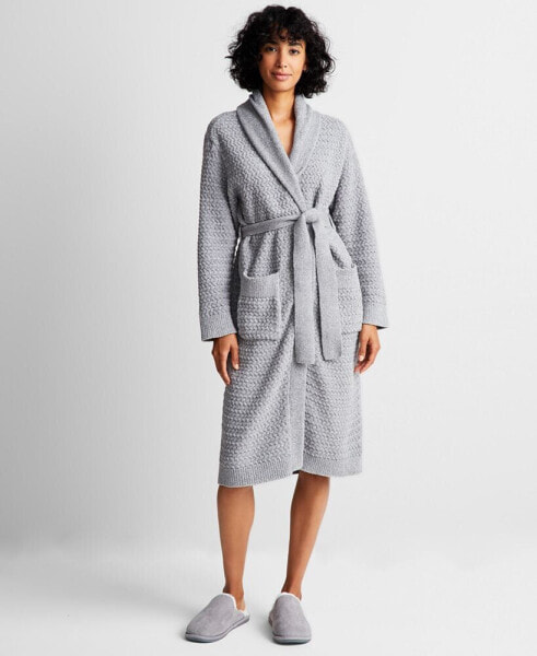 Women's Chenille Waffle-Knit Robe, Created for Macy's