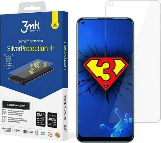 Защитная пленка 3MK Silver Protect+ для Samsung M51, антимикробная, мокрый монтаж