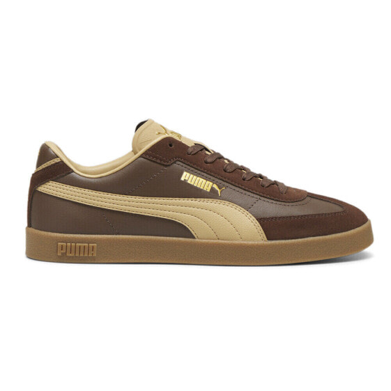 Puma Club Era Ii Lace Up Mens Brown Sneakers Casual Shoes 39744701