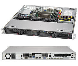 Supermicro SuperChassis 813MFTQC-350CB2 - Rack - Server - Black - 1U - HDD - Network - Power - System - BSMI - CCC - CE/EMC - FCC B - TUV/CB