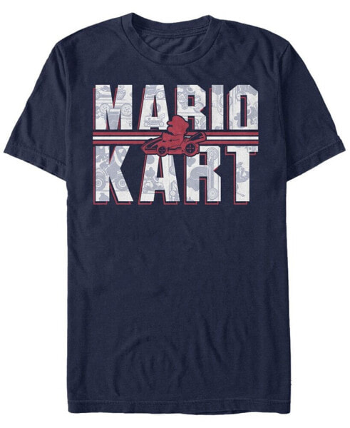 Nintendo Men's Mario Kart Shadowed Logo Short Sleeve T-Shirt