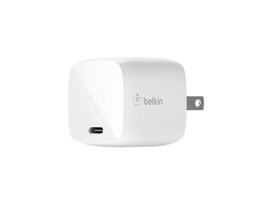 Belkin 30W USB-C Wall Mount GaN Charger PD Power Delivery for iPhone Fast Charge