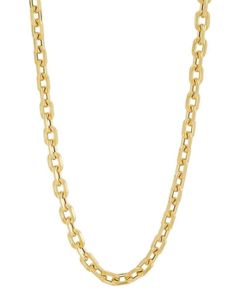 Square Link 22" Chain Necklace in 10k Gold