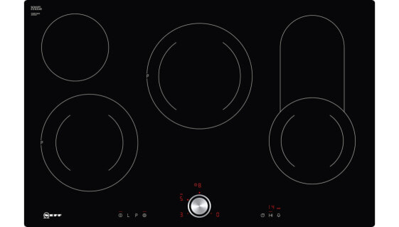 Neff T18PT16X0 - Black - Built-in - Zone induction hob - Glass-ceramic - 4 zone(s) - 4 zone(s)