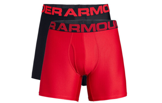 Under Armour安德玛 Tech Boxerjock 6英寸内裤 男款 2条装 红色 / Трусы Under Armour Tech Boxerjock 6 2 1327415-600