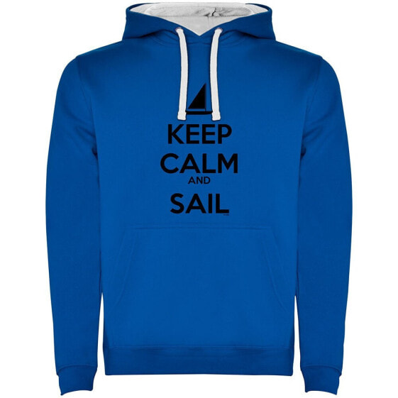 KRUSKIS Keep Calm And Sail Two-Colour hoodie