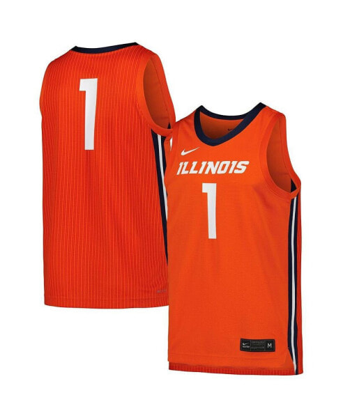 Men's Orange Illinois Fighting Illini Replica Basketball Jersey