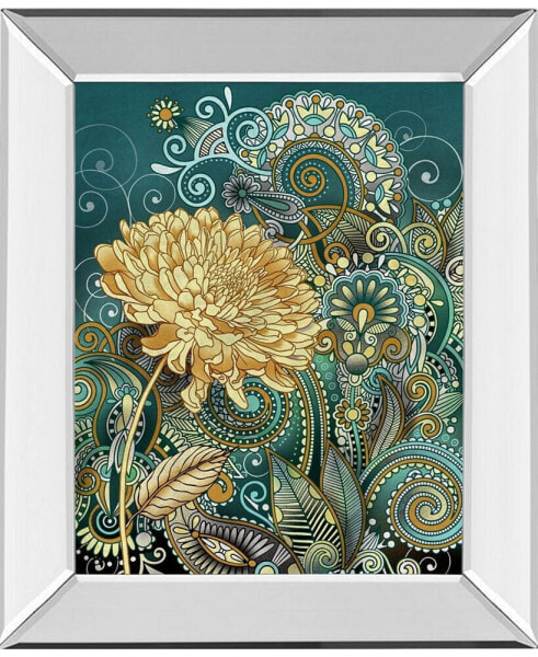 Inspired Blooms 1 by Conrad Knutsen Mirror Framed Print Wall Art - 22" x 26"