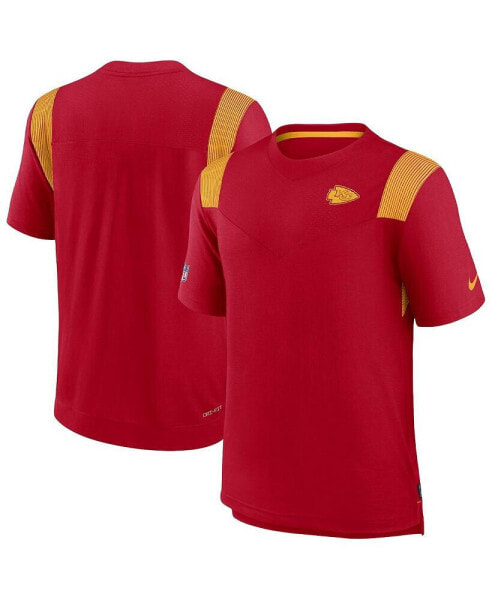 Men's Red Kansas City Chiefs Sideline Tonal Logo Performance Player T-shirt