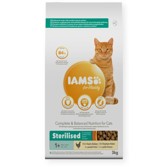 Корм для котов Eukanuba Vitality Adult Sterilised Курица 3 Kg