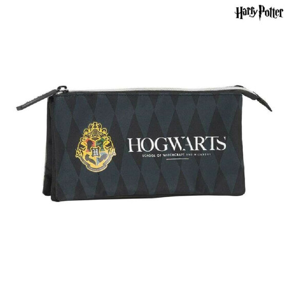 Несессер Harry Potter Hogwarts Тройной Harry Potter Чёрный Серый (22 x 12 x 3 cm) (22 x 3 x 12 cm)