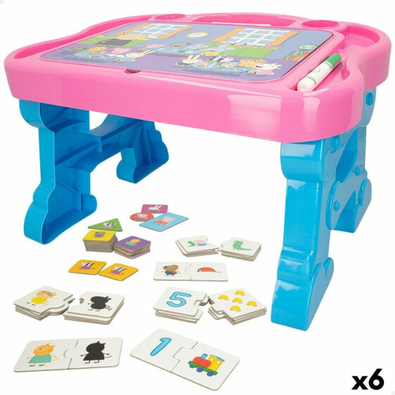 Детский мультиигровой стол Peppa Pig (6 штук)