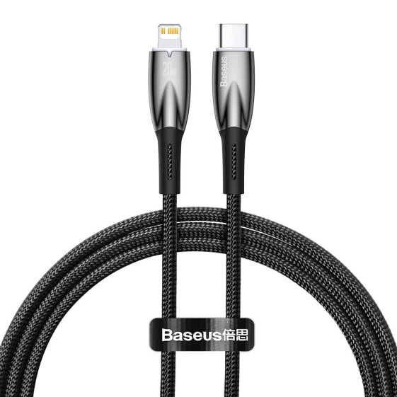 Kabel przewód do szybkiego ładowania iPhone USB-C - Lightning 480Mb/s PD 20W 1m czarny