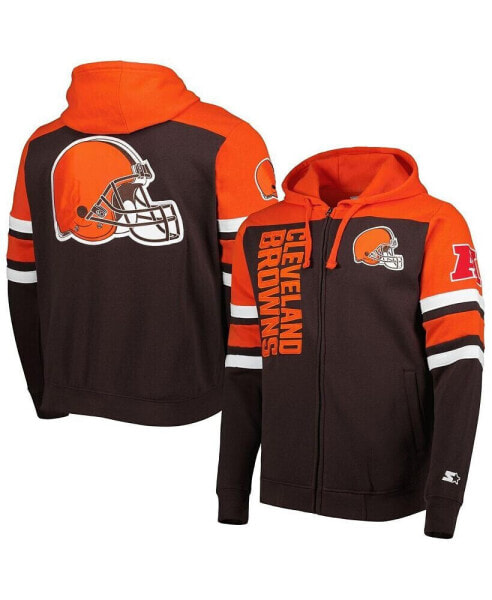 Куртка мужская Starter Cleveland Browns коричневая Extreme Full-Zip