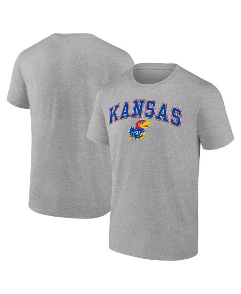Men's Steel Kansas Jayhawks Campus T-shirt