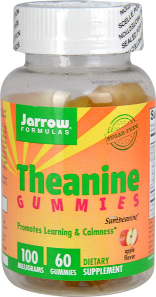 Jarrow Formulas Theanine Gummies Apple -- 100 mg - 60 Gummies