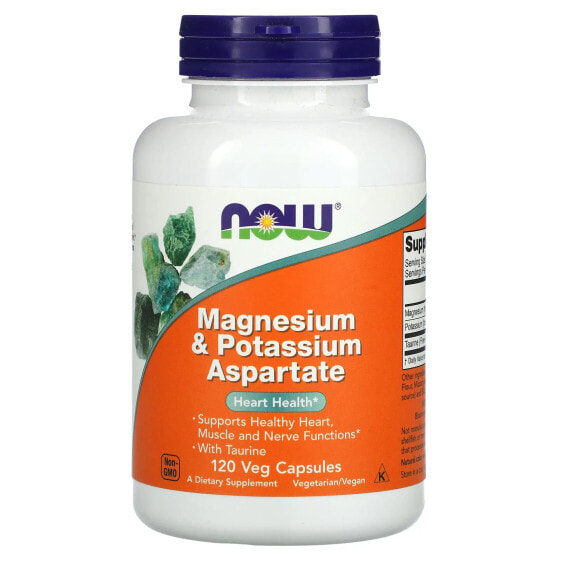 Magnesium & Potassium Aspartate, 120 Veg Capsules