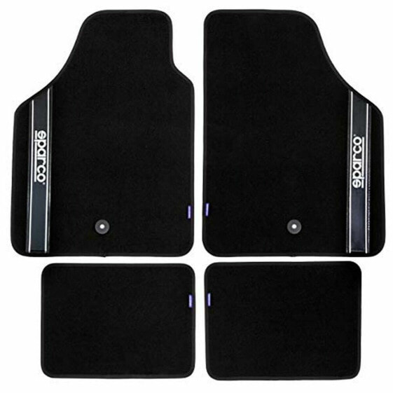 Комплект автомобильных ковриков Sparco Strada 2012 B Универсальный Чёрный (4 шт)