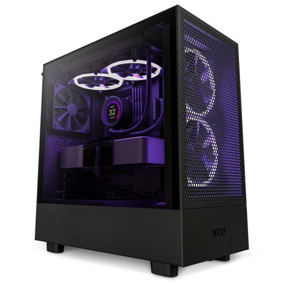 NZXT H5 Flow - Midi Tower - PC - Black - ATX - micro ATX - Mini-ITX - 120,140 mm - 2x 120 mm - 2x 140 mm