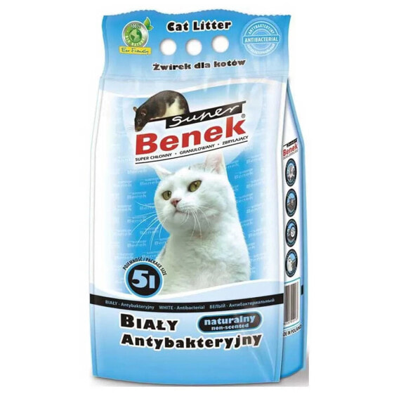 SUPER BENEK White Anthibacterial 5l Cat Litter