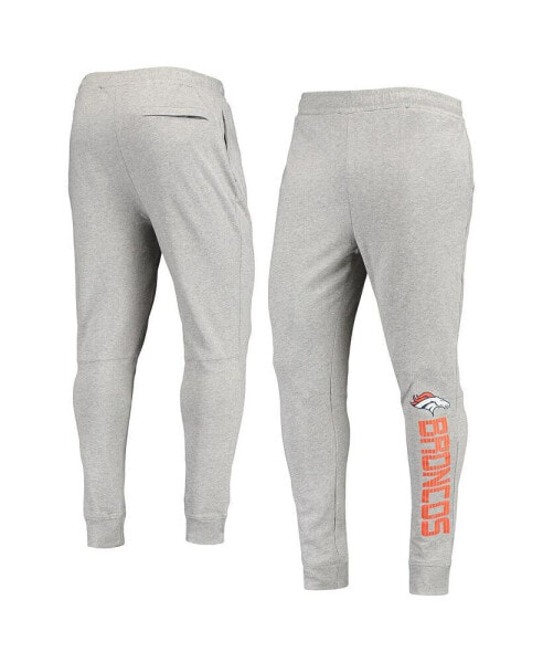 Men's Heathered Gray Denver Broncos Jogger Pants