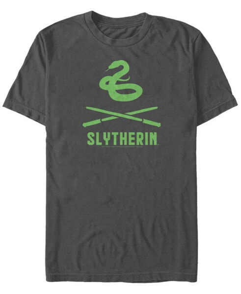 Men's Slytherin Wands Short Sleeve Crew T-shirt