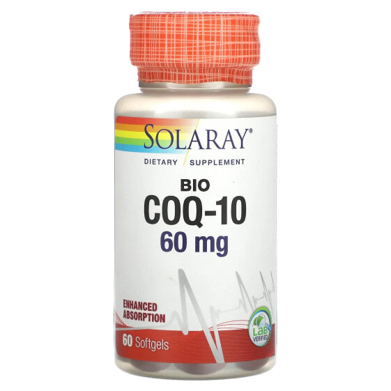 БАД коэнзим Q10 Solaray Bio COQ-10, 100 мг, 30 капсул