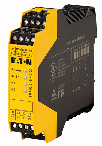Eaton ESR5-NO-31-24VAC-DC - Yellow - Vertical - 22.5 mm - 114.5 mm - 99 mm