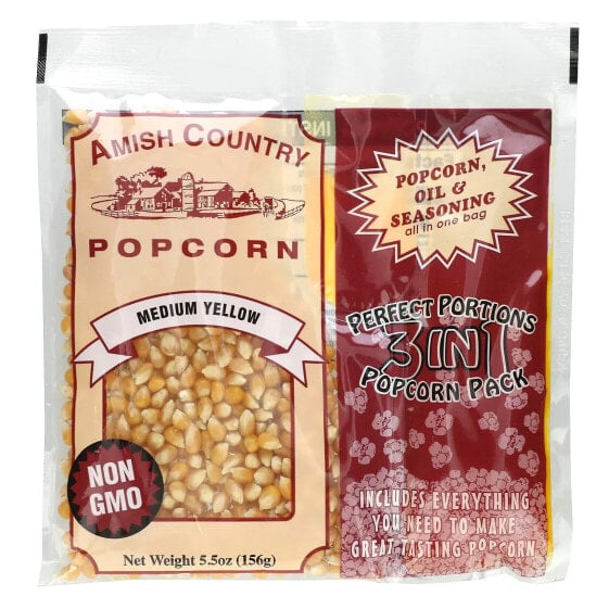 Попкорн набор разнообразий Amish Country Popcorn, 4 шт по 113 г каждый