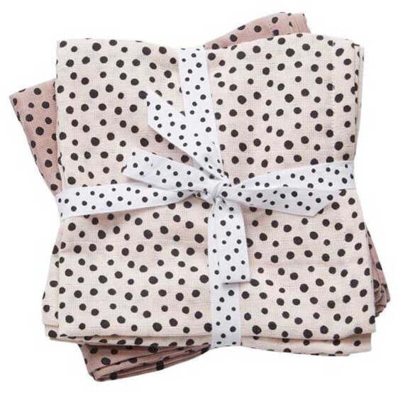 DONE BY DEER Burp Cloth 2 Pack Happy Dots
