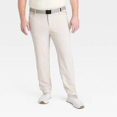 Men's Big & Tall Golf Pants - All in Motion Stone 32x34