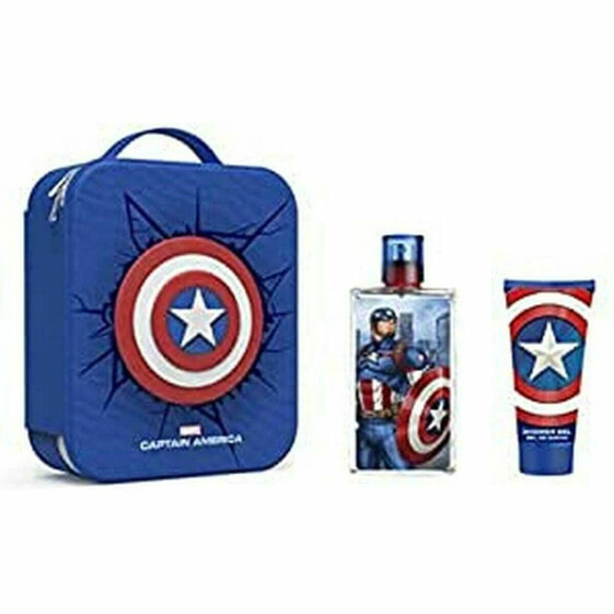 Детский парфюмерный набор Cartoon 1072801 EDT Captain America 2 Предметы 3 Предметы