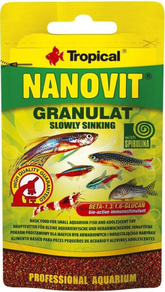 Корм для рыб Tropical NANOVIT GRANULAT TOREBKA 10G